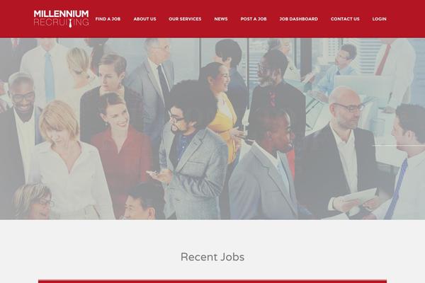 Jobify theme site design template sample