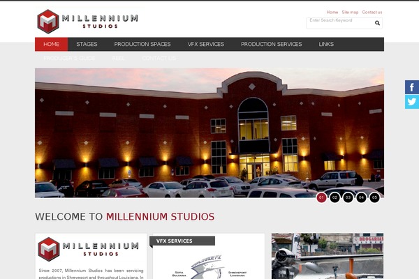 Millennium theme site design template sample