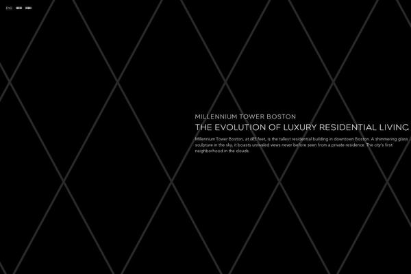 Millennium theme site design template sample