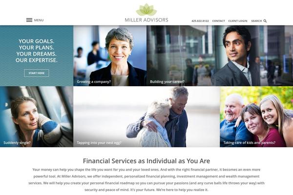 Miller theme site design template sample