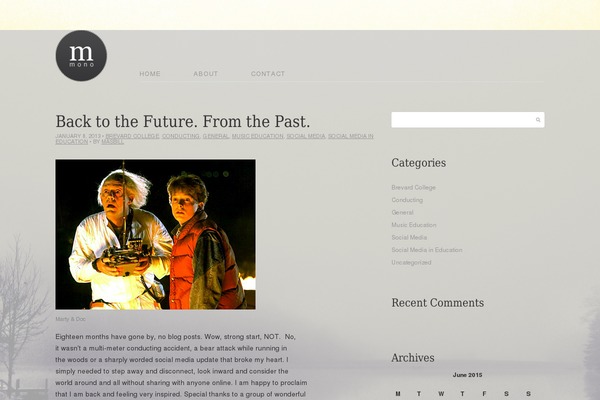 Mono theme site design template sample