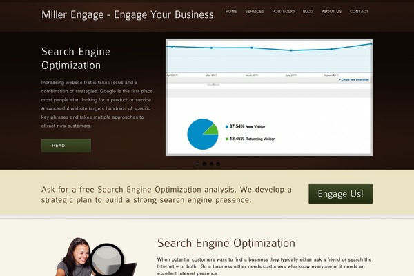 inFocus theme site design template sample