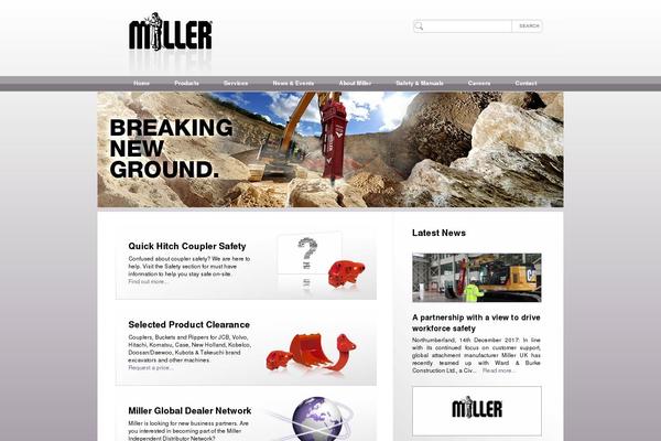 Miller theme site design template sample
