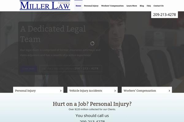 Miller theme site design template sample