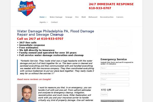 Miller theme site design template sample