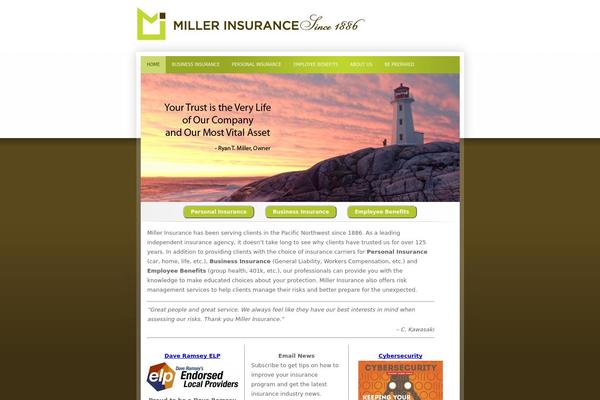 Miller theme site design template sample