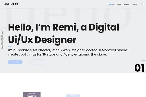 millimade.com site used Gridera