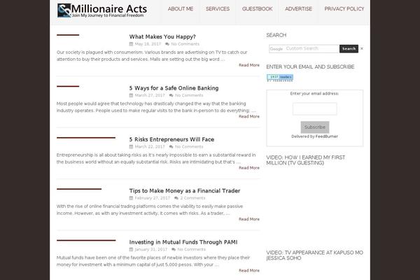 millionaireacts.com site used Ma