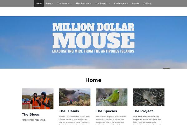 The One Pager theme site design template sample