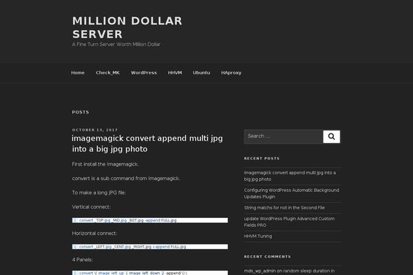 Twentysixteen_child theme site design template sample