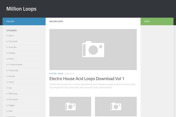 Hueman theme site design template sample