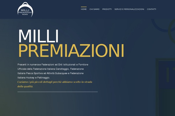 millipremiazioni.it site used Sensa-wp