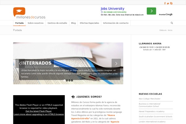 millonesdecursos.com site used Enfold