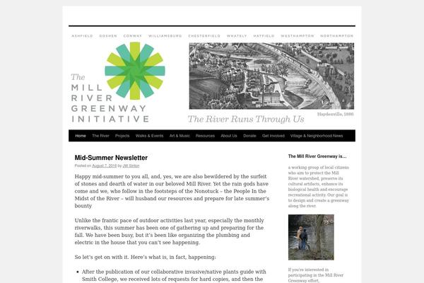Twenty Ten theme site design template sample