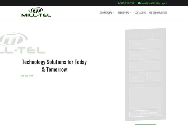 Divi Child theme site design template sample