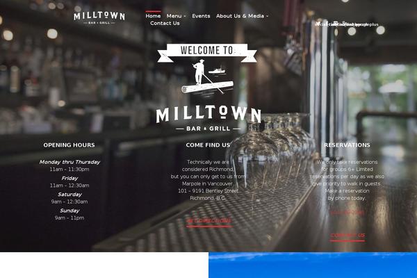 Ristorante theme site design template sample