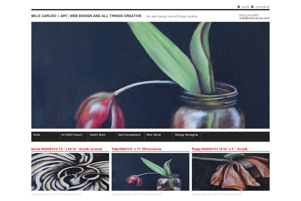 milocaruso.com site used F8 Lite