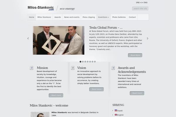 Minimal theme site design template sample
