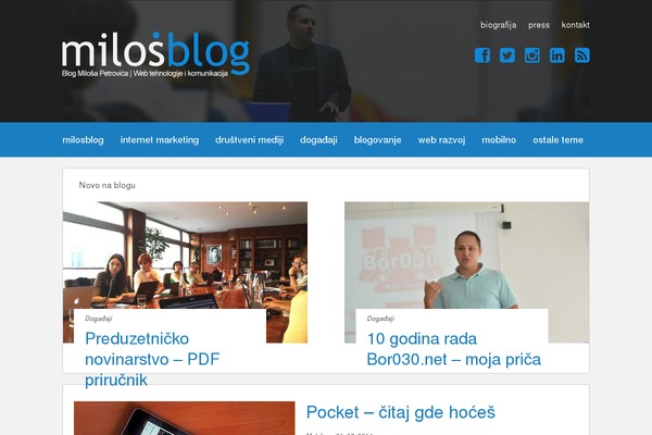 milosblog.com site used Milosblog
