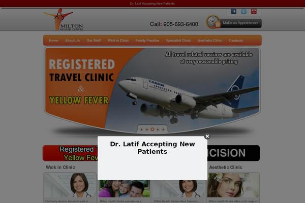 Milton theme site design template sample