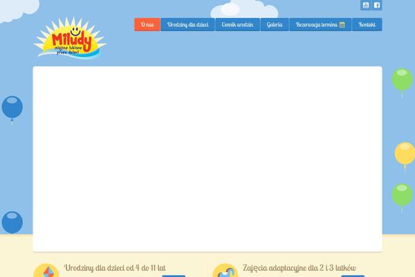 Happy Kids theme site design template sample