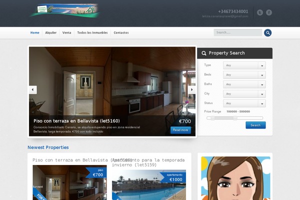 Site using Essential-real-estate plugin