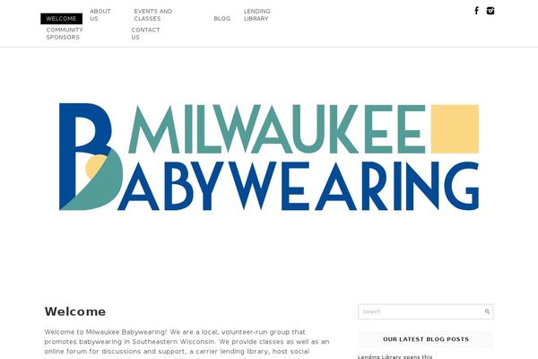 milwaukeebabywearing.com site used Pro Blogg