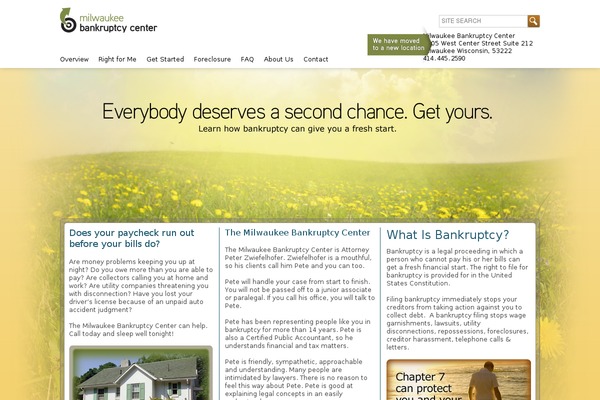 milwaukeebankruptcycenter.com site used Mz