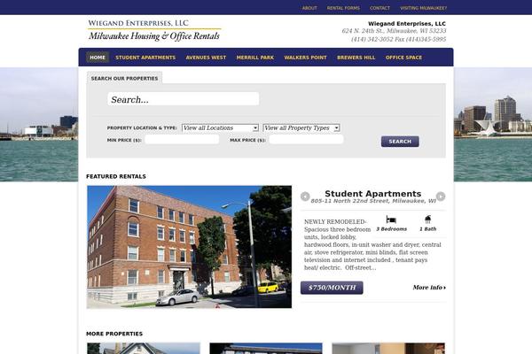Estate theme site design template sample