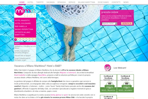 mimaclubhotel.it site used Advivalite