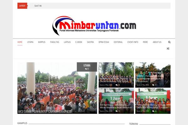 Sahifa theme site design template sample