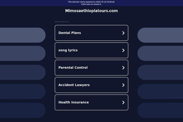 mimosaethiopiatours.com site used Dashen-tours