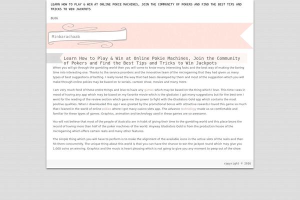 Blissful theme site design template sample