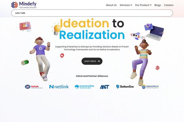 Materialize theme site design template sample