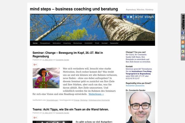 mind-steps.de site used Twentyten_cs
