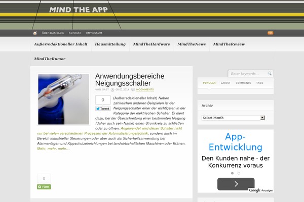 Headlines theme site design template sample