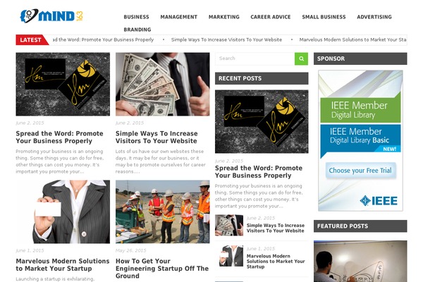 Solaris theme site design template sample