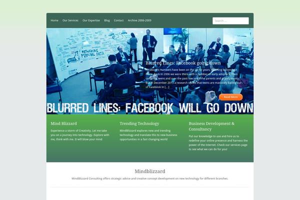 Pilgrim theme site design template sample