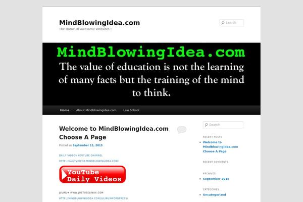 Twenty Eleven theme site design template sample