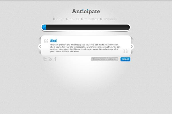 Site using Anticipate plugin