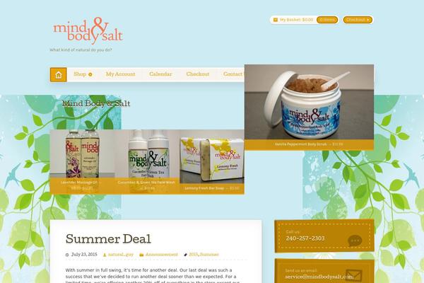 Artificer theme site design template sample