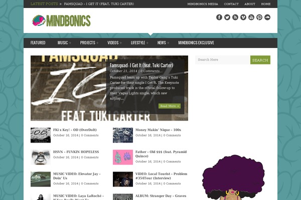 Unicorn theme site design template sample