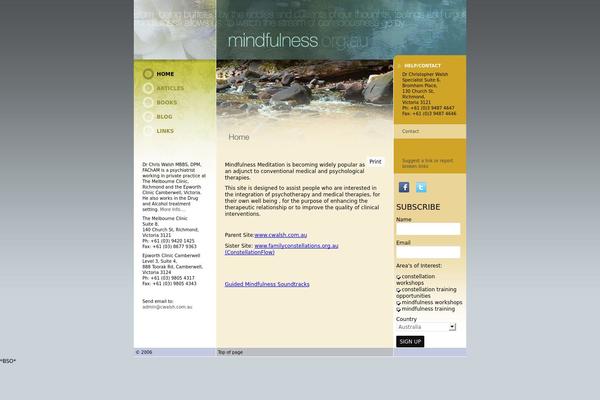 Mindfulness theme websites examples