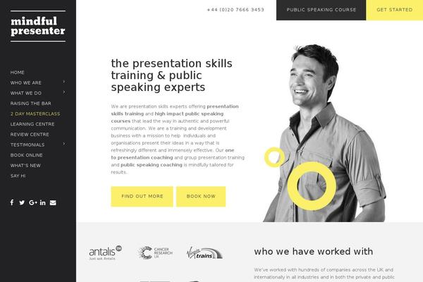 Mindful theme site design template sample