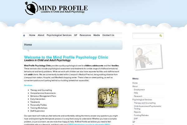 proClouds theme site design template sample