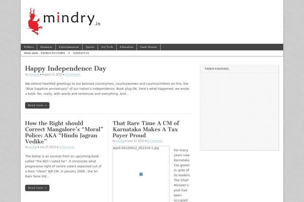 Magazine Basic theme site design template sample