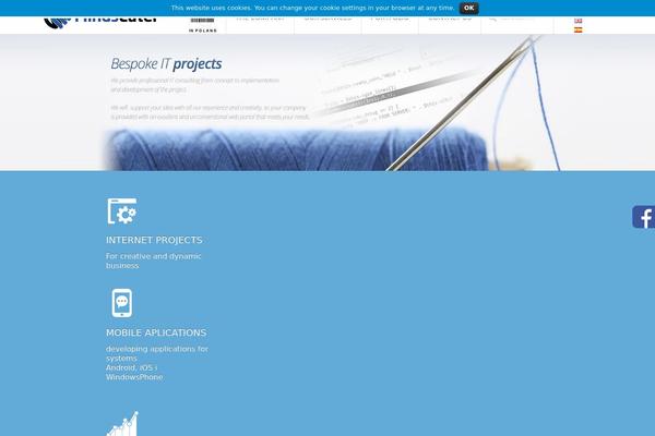Infinite theme site design template sample
