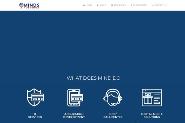 mindsholdings.com site used Marketing-child