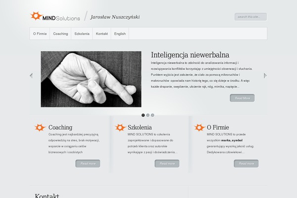 Minimal theme site design template sample