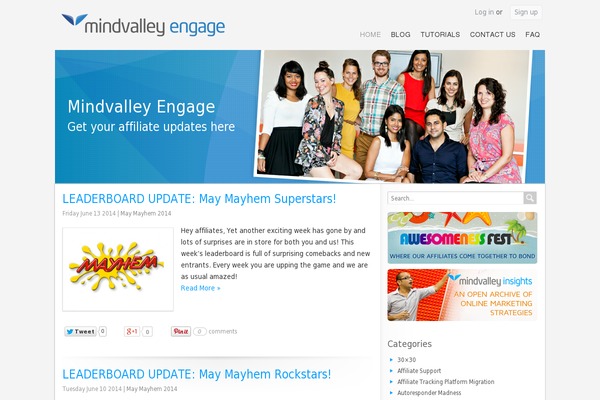 PRESSO theme site design template sample